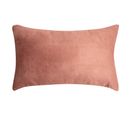 Housse De Coussin 30 X 50 Cm Suédine Uni Rose Bistro