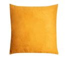 Housse De Coussin 60 X 60 Cm Suédine Uni Jaune