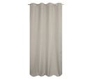 Rideau Occultant Thermique 135 X 280 Cm Grande Hauteur à Oeillets Chambray Gris