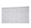 Vitrage 60 X 120 Cm Passe Tringle Design Géométrique Imprimé Blanc Gris