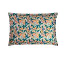 Coussin XL 80 X 120 X 10 Cm Non Déhoussable Tissu Déperlant Anti Uv Imprimé Feuilles Multicolore