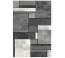 Tapis Salon 160x230 Tissé Gris Rectangle Motif Géométrique Geome