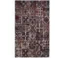 Tapis Kilim 170x240 Rectangle Fait Main Marron Motif Géométrique Linit