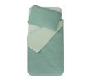 Parure De Couette Bicolore Pour Enfant - 101 X 140  / 40 X 60 Cm - Sapin/vert Gris