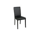 Duo De Chaises Simili Cuir Noir - Sonia