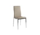 Quatuor De Chaises Eco-cuir Cappuccino - Vilma