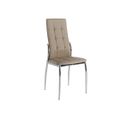 Quatuor De Chaises Eco-cuir Cappuccino - Calas