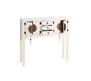 Console 4 Portes, 3 Tiroirs Blanc Meuble Chinois - Pekin