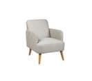 Fauteuil Gris Clair Style Scandinave - Bodo