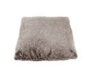 Coussin Moelleux Couleur Taupe Givré Toucher Douceur Extrême - Doudou