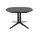 Table De Repas Ovale Extensible D.110/150 Cm En Céramique Gris - Diva