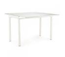 Table Extensible En Largeur 55/110 Plateau Verre Blanc - Agate