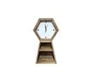 Horloge Excentrique Murale 2 Niches H 60 Cm Bois - Chalet