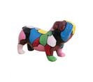 Sculpture Chien Bulldog Taches Multicolores Résine - Spike Bulldog