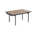 Table Extensible 160/240 Cm Céramique Effet Bois Pieds Droits - Texas 09