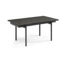 Table Extensible 160/240 Cm Céramique Gris Foncé Pieds Droits - Utah 09