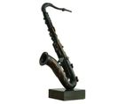 Statue Saxophone Noir Avec Effet Rouillé H62 Cm - Song