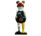 Statue Grenouille Debout Peintures Multicolores H46 Cm - Sapo Crazy