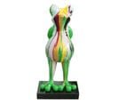 Statue Grenouille Debout Coulures Multicolores H68 Cm - Sapo Drips