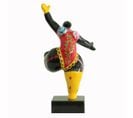 Statue Femme Jambe Levée Peintures Multicolores H33 Cm - Lady Circus