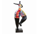 Statue Femme Bras Tendu Avec Dessins Multicolores H68 Cm - Frauen Draw