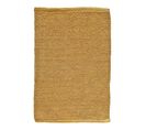 Tapis De Salle De Bain 40 X 60 Cm En Coton Jaune Moutarde - Peppo