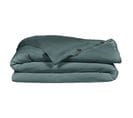 Housse De Couette Gaze De Coton Double 220 X 240 Cm Bleu Canard - Pepa 3