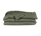 Housse De Couette Gaze De Coton Double 220 X 240 Cm Vert - Pepa 3