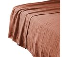 Drap Plat 240 X 300 Cm En Double Gaze De Coton Terracotta - Pepa