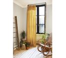 Rideau Ajustable 140 X 300 Cm En Double Gaze De Coton Jaune - Pepa