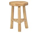 Tabouret / Table D'appoint D. 30 Cm En Bois De Teck Naturel - Toby