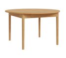 Table Extensible L. 130/165 Cm Décor Chêne Pieds En Bois - Vivian