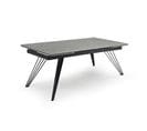 Table Extensible 180/260 Cm Céramique Gris Marbré Pieds Filaires - Arizona 01