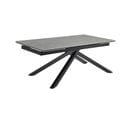 Table Extensible 180/260 Cm Céramique Gris Marbré Pied Torsadé - Arizona 05