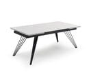 Table Extensible 180/260 Cm Céramique Blanc Pieds Filaires - Oregon 01