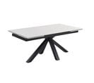 Table Extensible 180/260 Cm Céramique Blanc Pied Croix - Oregon 04