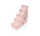 Escalier Cube De Rangement Hauteur 125 Cm  Rose Pastel