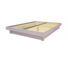 Lit Plateforme Bois Massif Pas Cher, Couleur: Violet Pastel, Dimensions: 140x200