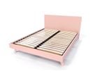 Lit Viking Style Scandinave Bois 2 Places, Couleur: Rose Pastel, Dimensions: 140x190