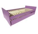 Lit Gigogne Abc Pin Massif, Couleur: Lilas, Dimensions: 90x190