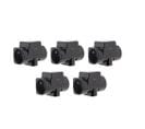 Lot De 5 Triplites Parafoudre 2x 16a 2p+t + 1x6a 2p - Noir - Zenitech