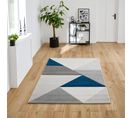 Tapis 160x230 cm BLOCK bleu/gris