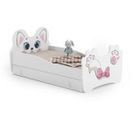 Lit Simple Enfant Cat 140x70 Cm Avec Matelas