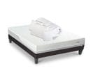 Pack Everbed 140x190 Cm Matelas Mousse + Sommier Bois + Accessoires