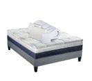 Pack Castellane 140x190 Cm Matelas Mousse + Sommier Bois + Accessoires