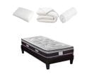 Pack Divin 90x190 Cm Matelas Ressorts + Sommier Bois + Accessoires