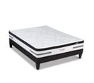 Ensemble Versailles 140x190 Cm Matelas Ressorts  + Sommier Bois