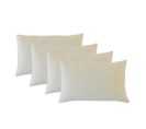 Lot De 4 Oreillers Flocons 30x50 Cm Mémoire De Forme