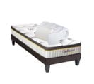 Bellecour Literie Pack Bellecour 3.0 90x190 Cm Matelas Ressorts + Sommier Bois + Accessoires