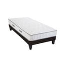 Ensemble Cristal 90x190 Cm Matelas Mousse + Sommier Bois